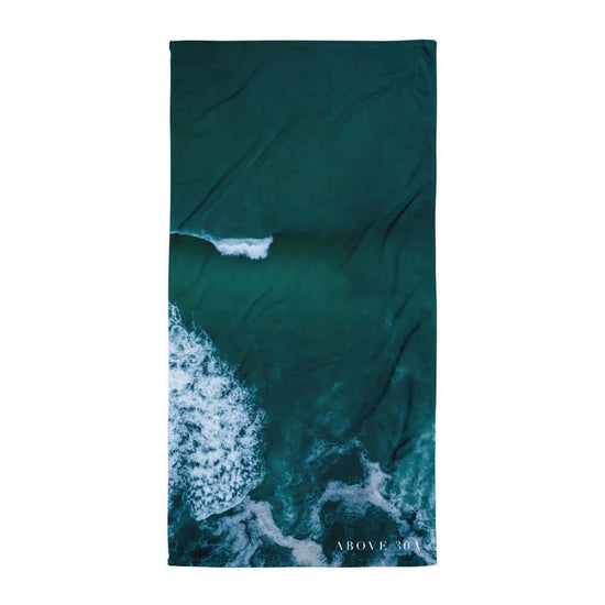 Solitary Emerald Wave Bath & Beach Towel - Above 30A Gallery