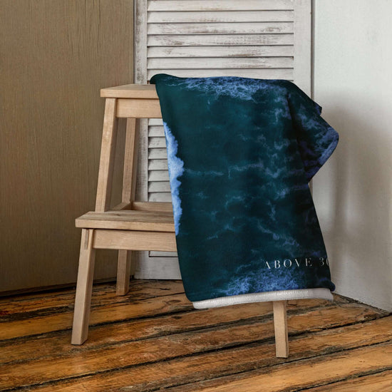 The Dark Dance of Waves Bath & Beach Towel - Above 30A Gallery