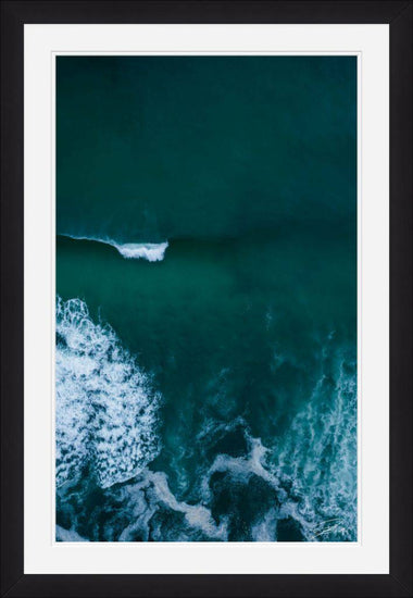 Solitary Emerald Wave - Framed - Above 30A Gallery