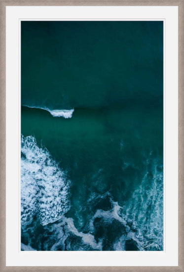 Solitary Emerald Wave - Framed - Above 30A Gallery