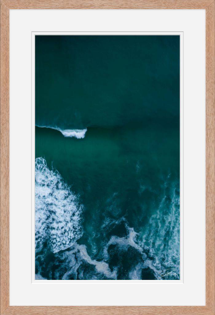 Solitary Emerald Wave - Framed - Above 30A Gallery